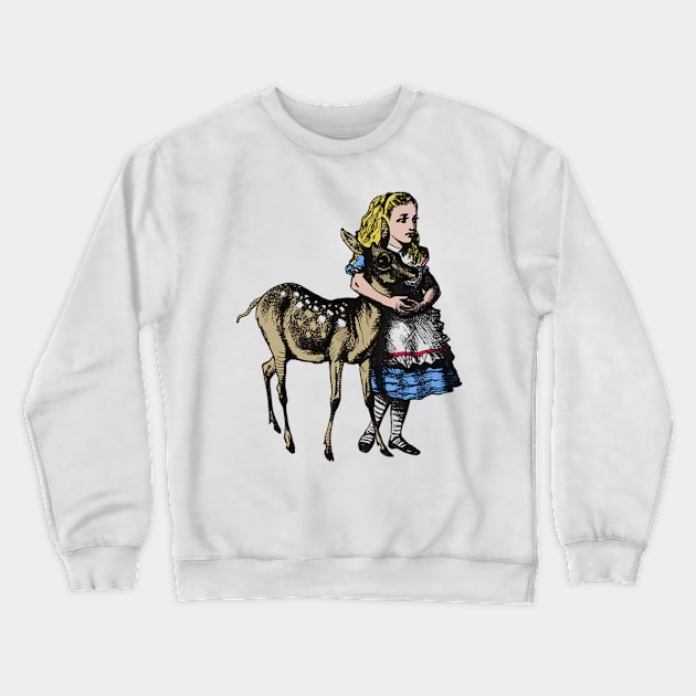 lady deer Crewneck Sweatshirt by ysmnlettering